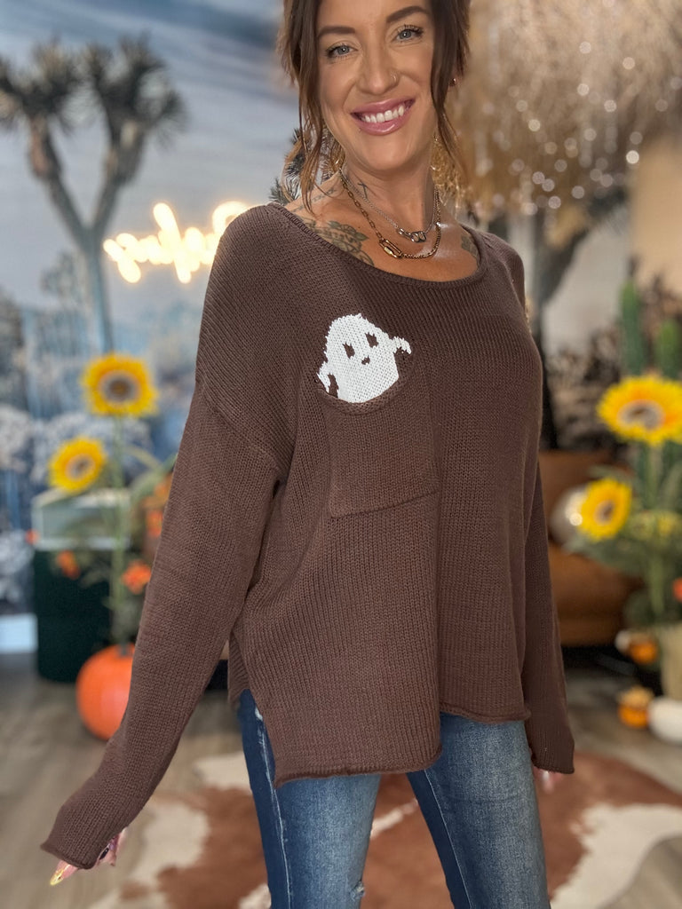 Peek-a-boo Ghost Sweater