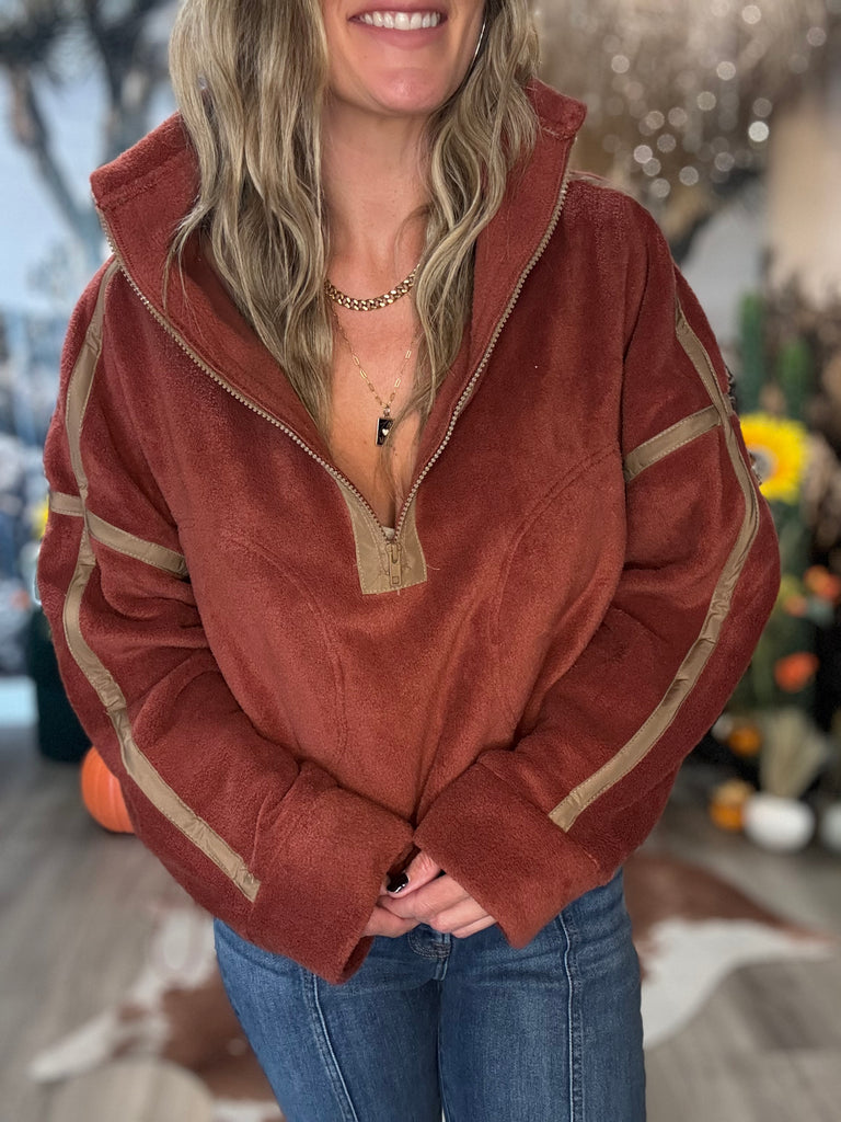 Desert Ember Fleece Pullover