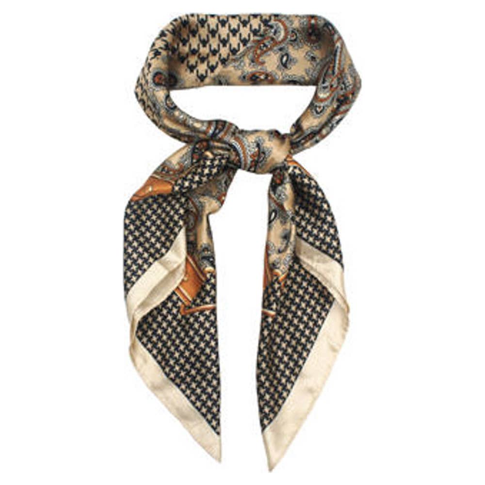 Houndstooth Snaffle Bandana