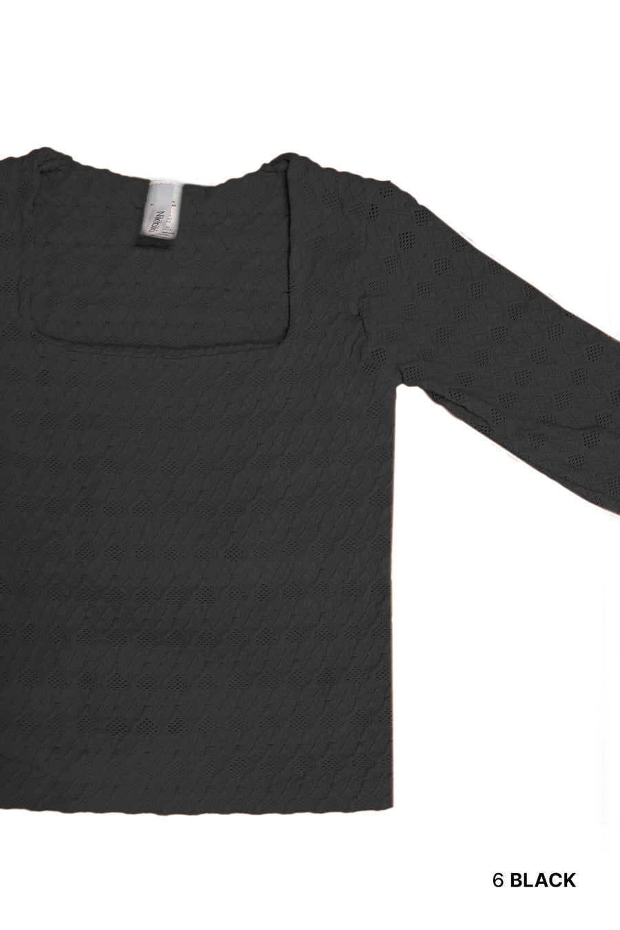 Honeycomb Texture Long Sleeve