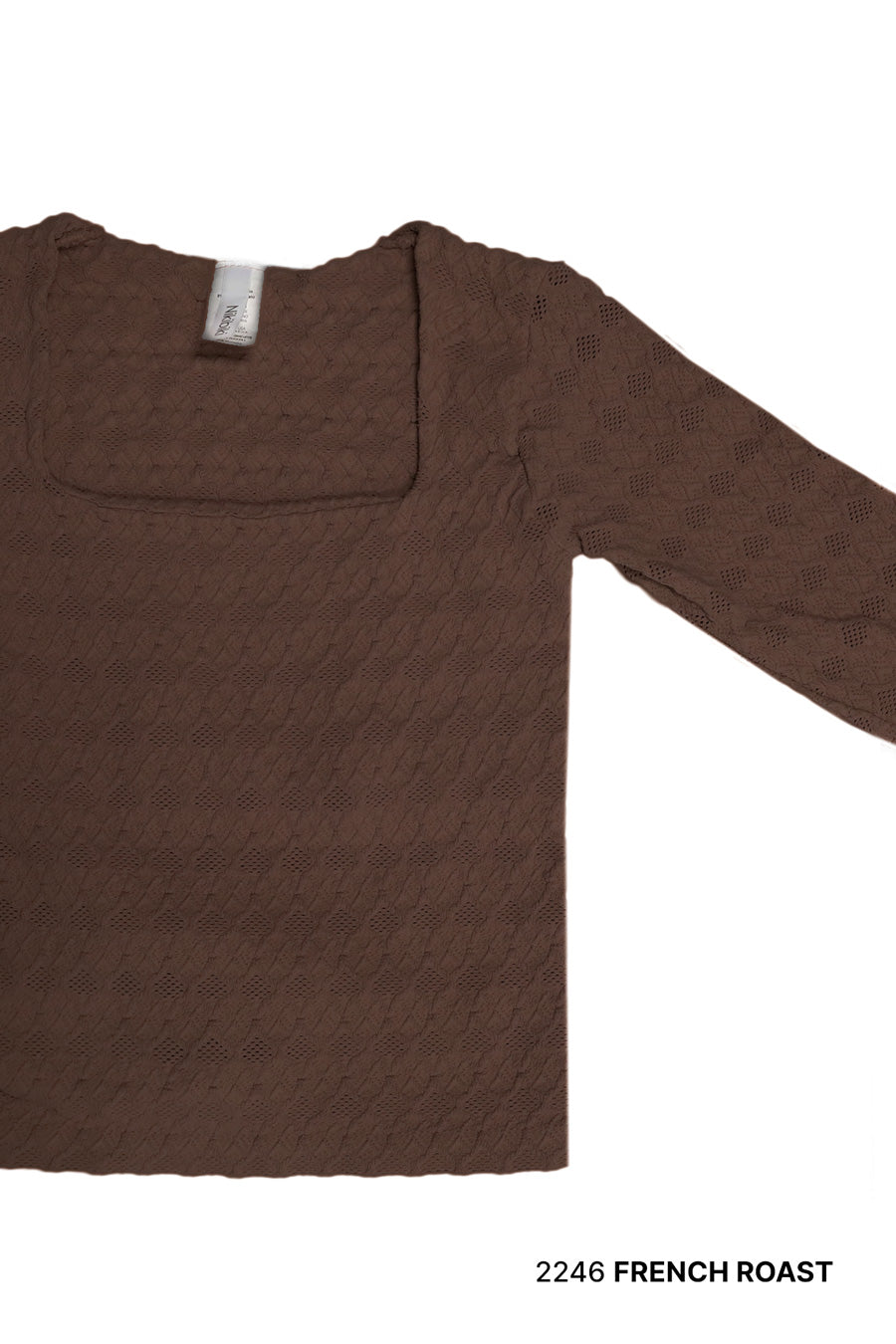 Honeycomb Texture Long Sleeve