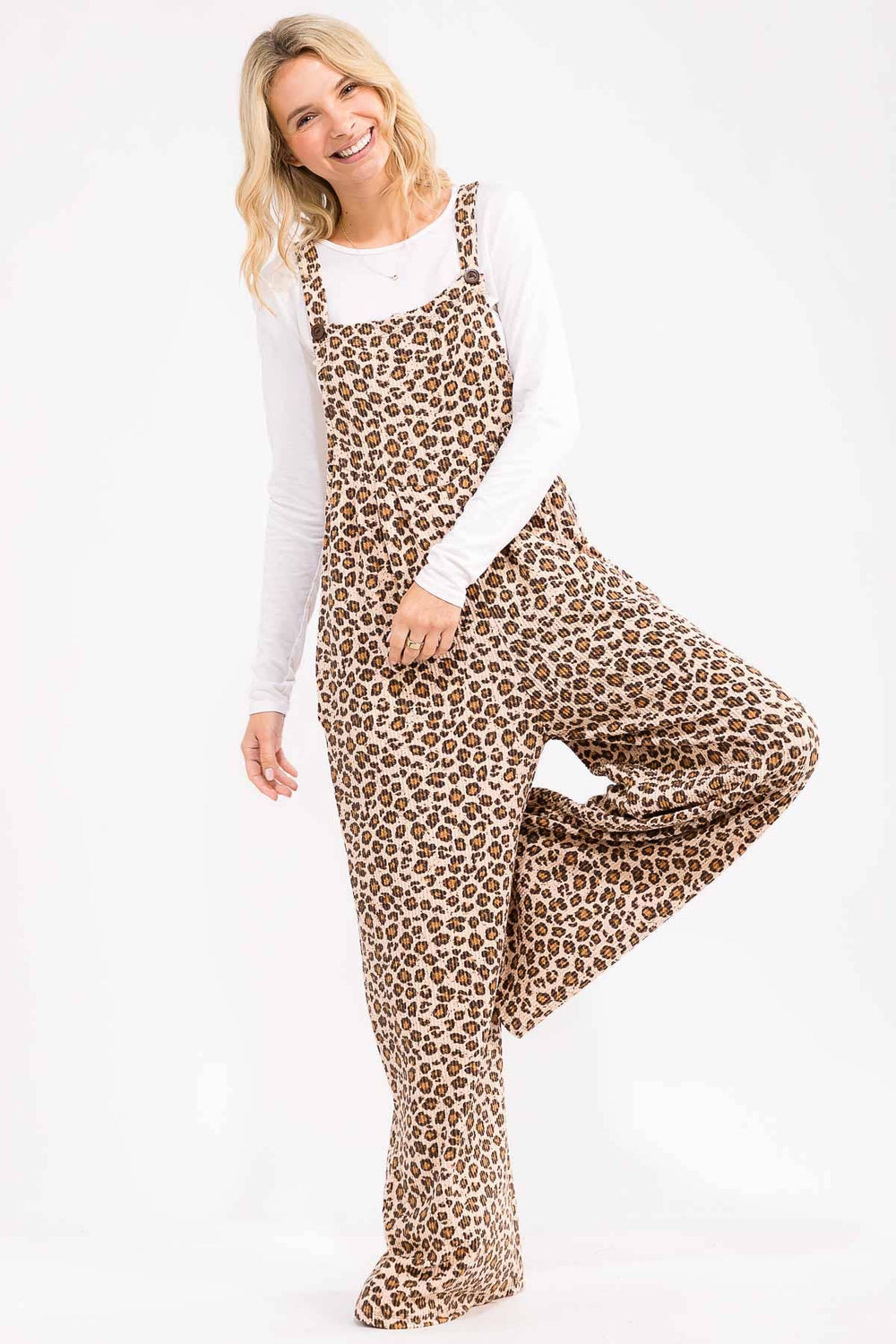 Wild Child Leopard Overalls