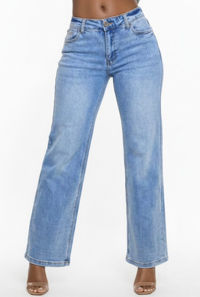 Ultra Stretch Wide Leg Jeans