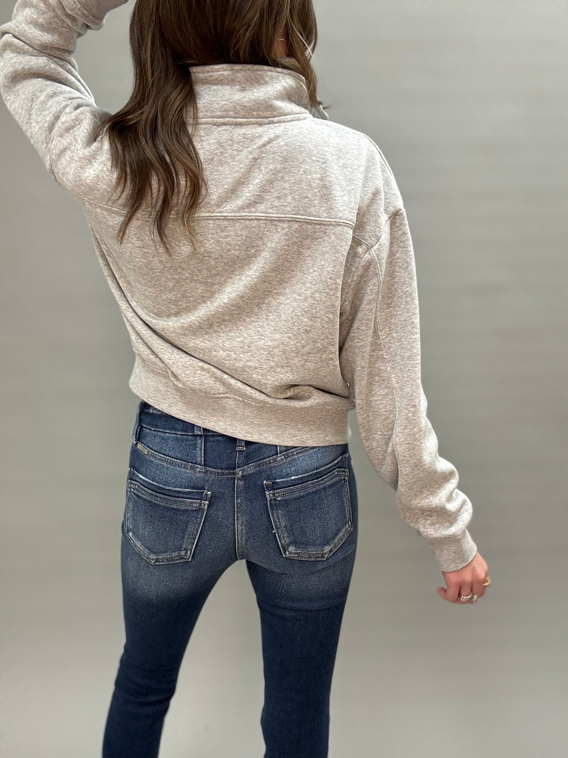 Heather Gray Half Zip