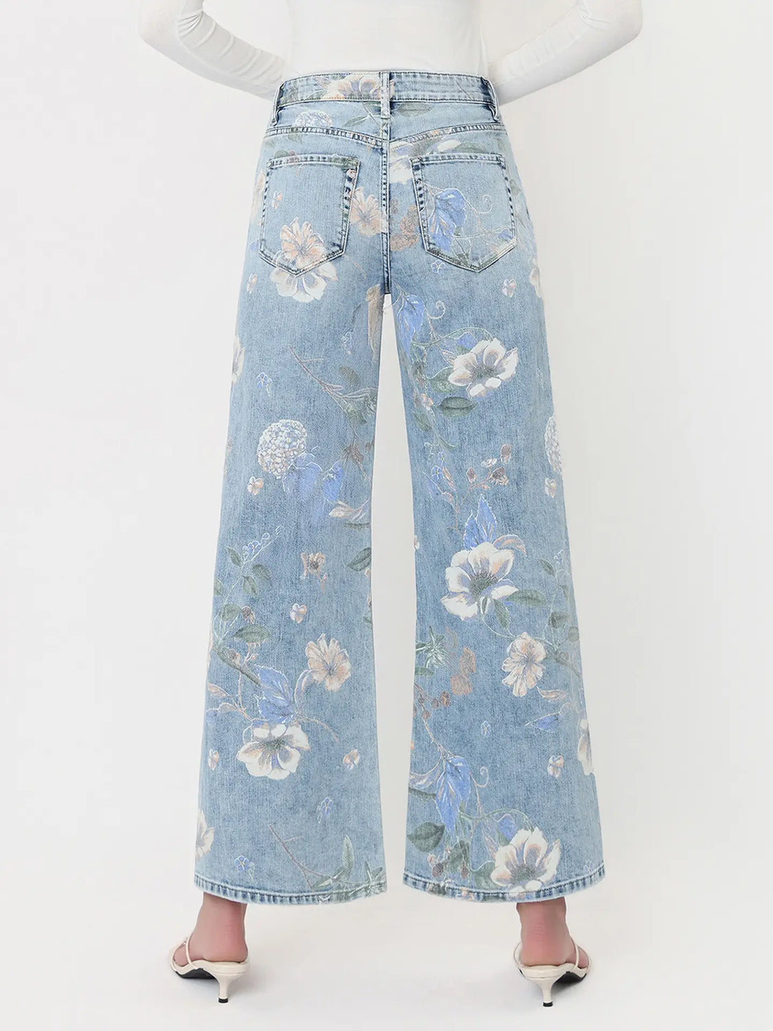Wildflower Cropped Denim Jeans