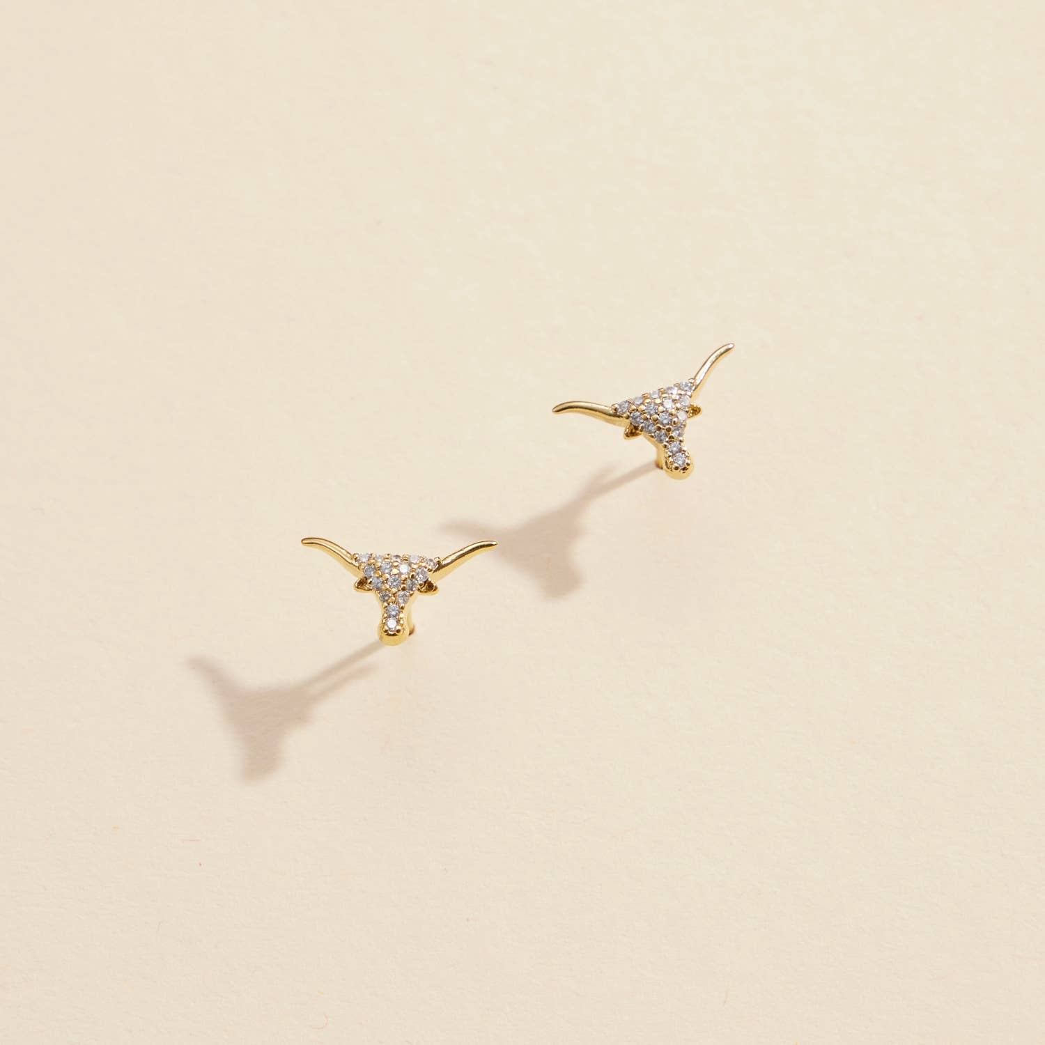 Bull Head Stud Earrings