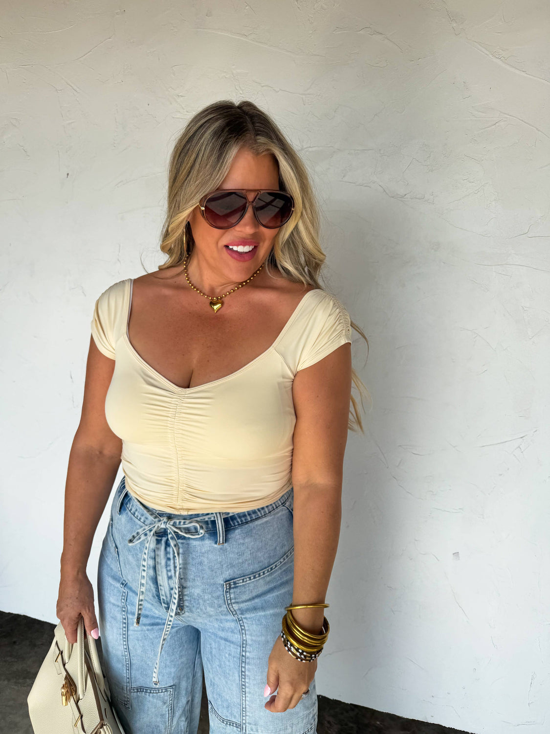 Out & About Cap Sleeve Top