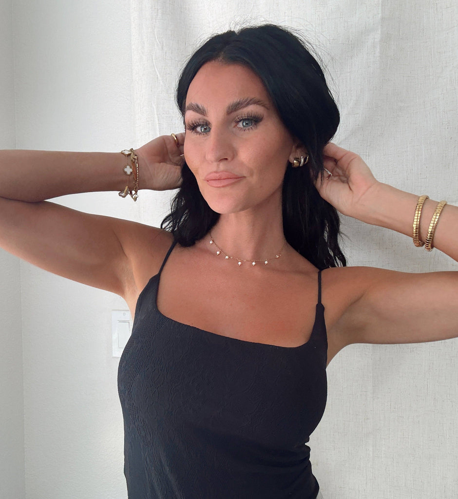 Elodie Dainty Pearls Necklace