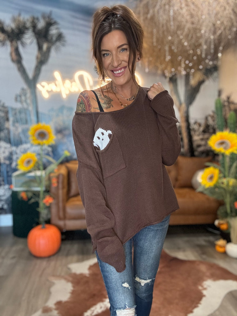 Peek-a-boo Ghost Sweater