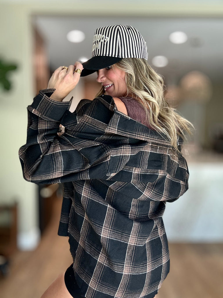 Football Mom Stripe Hat