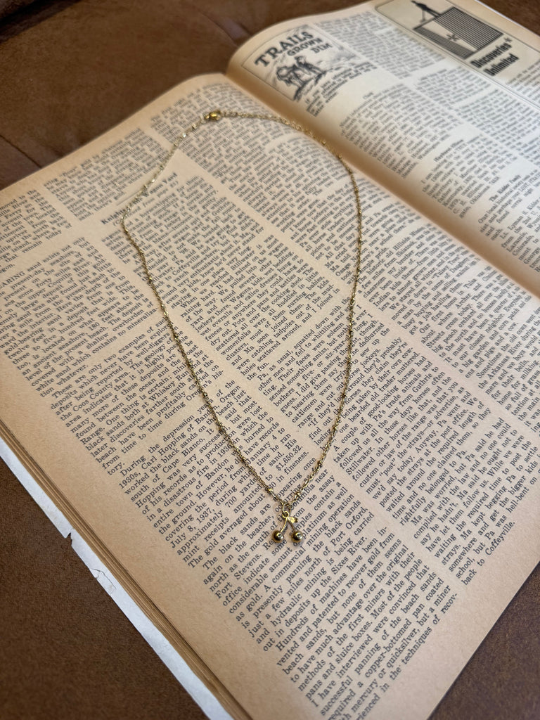Cherry Gold Necklace