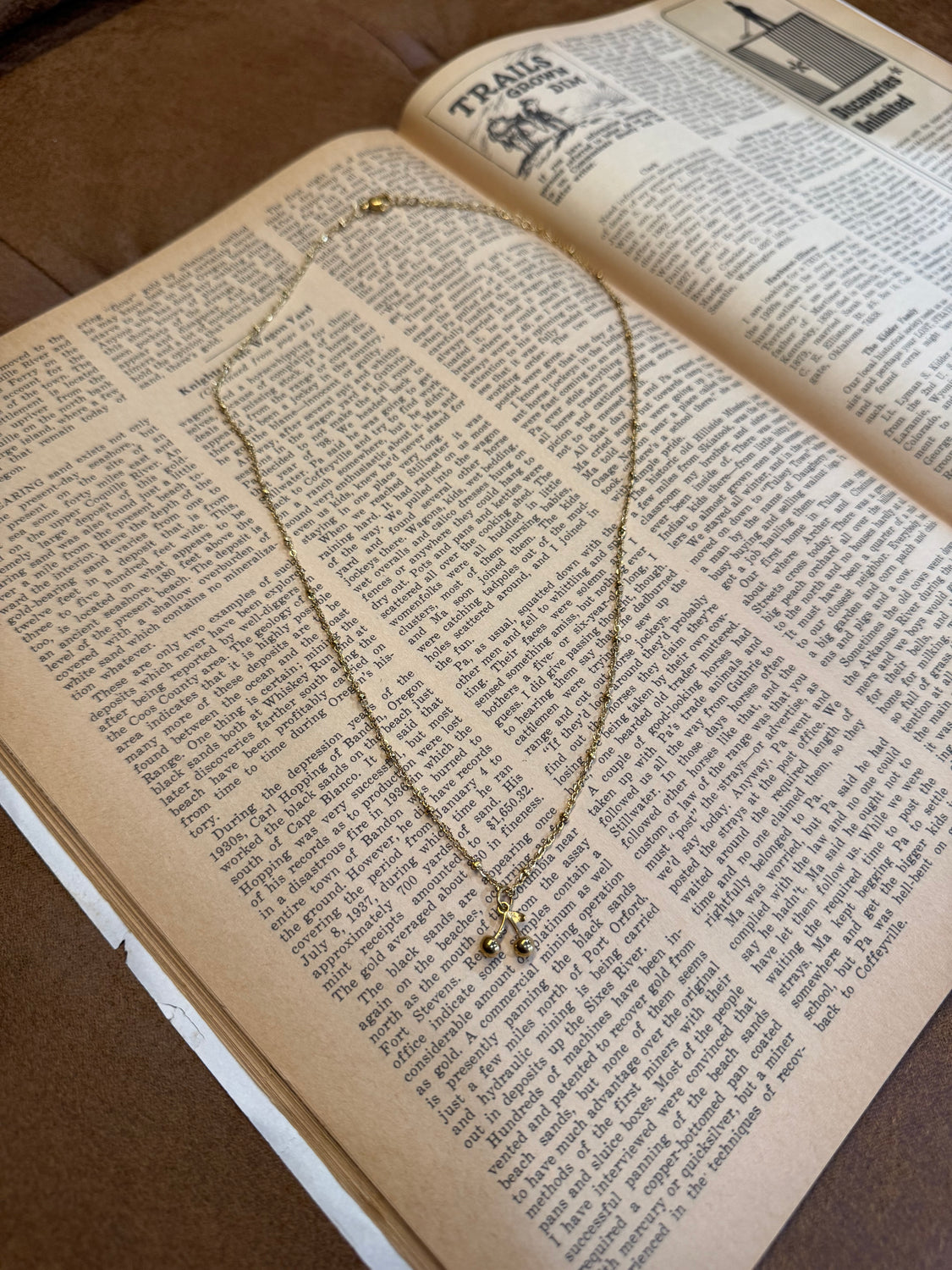 Cherry Gold Necklace