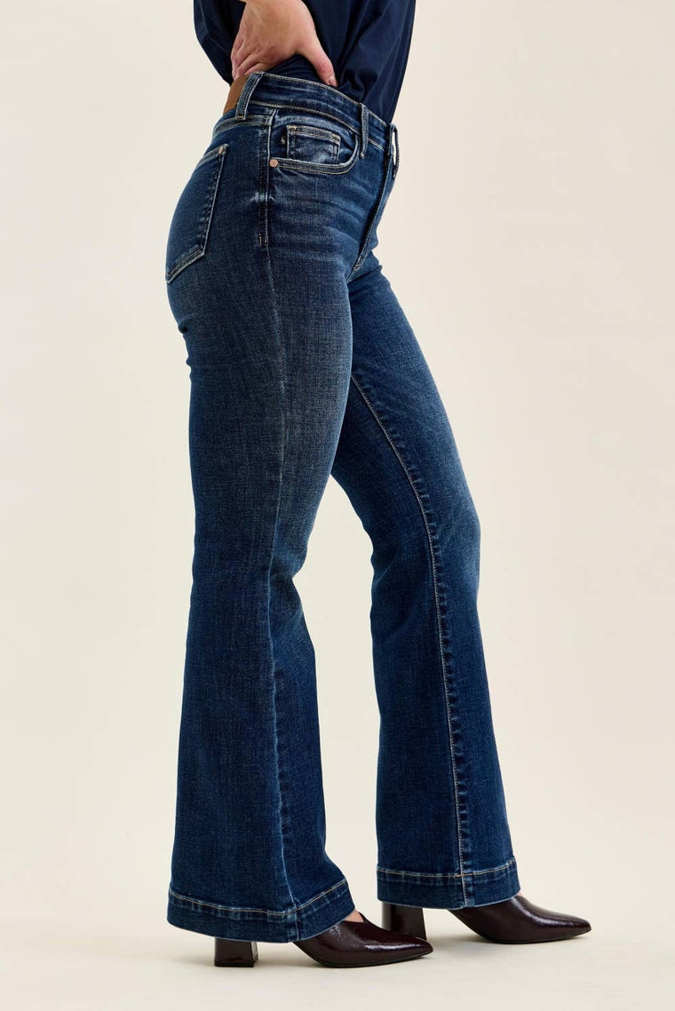 Indigo Petite Judy Blue Flare Jeans