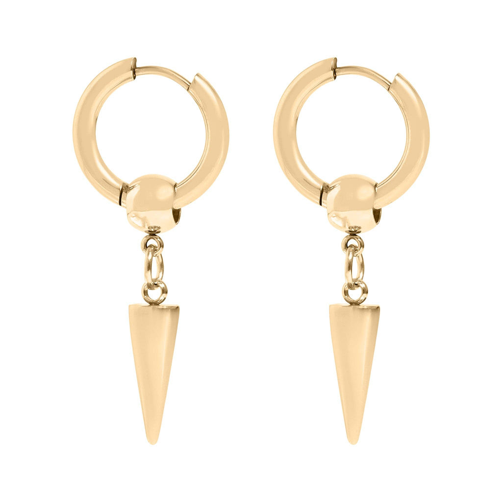 Spike Huggie Earrings