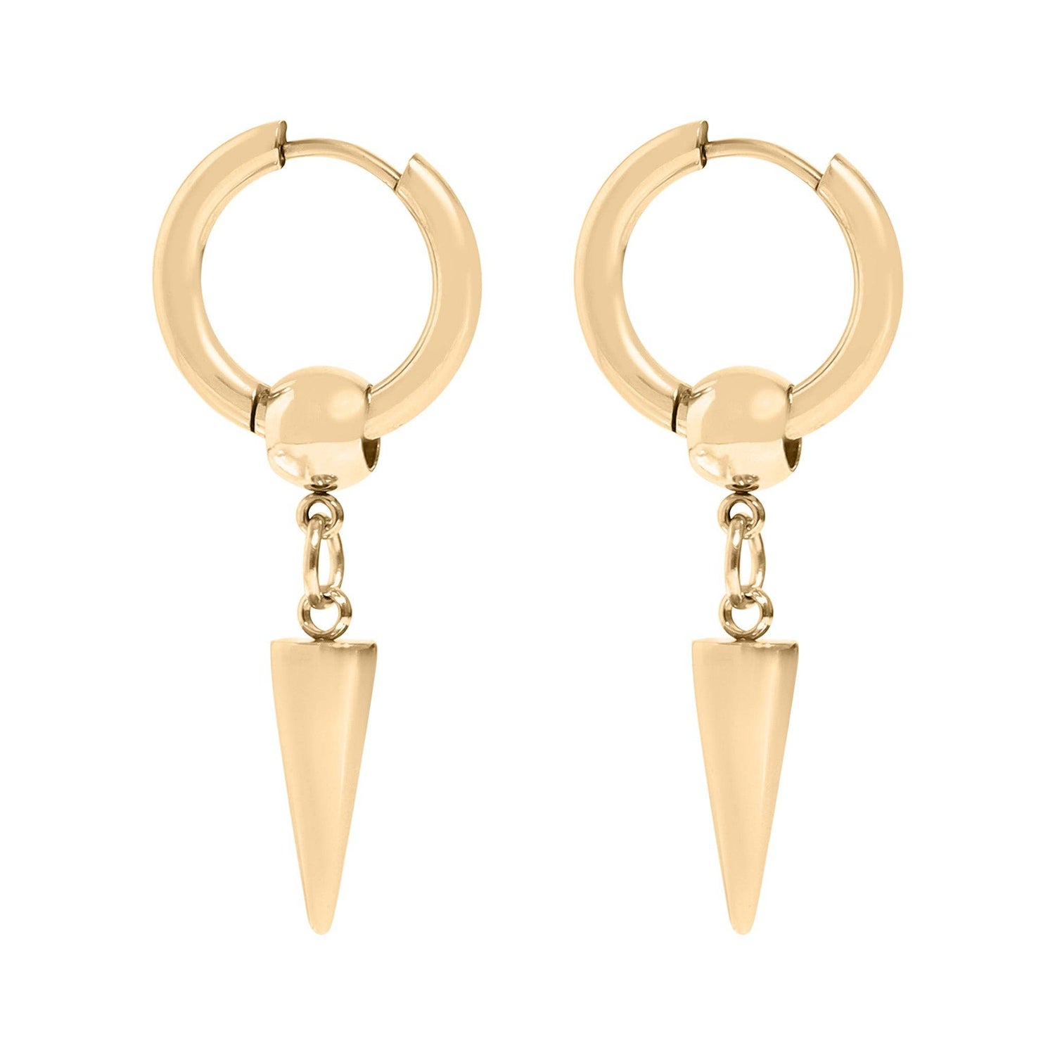 Spike Huggie Earrings