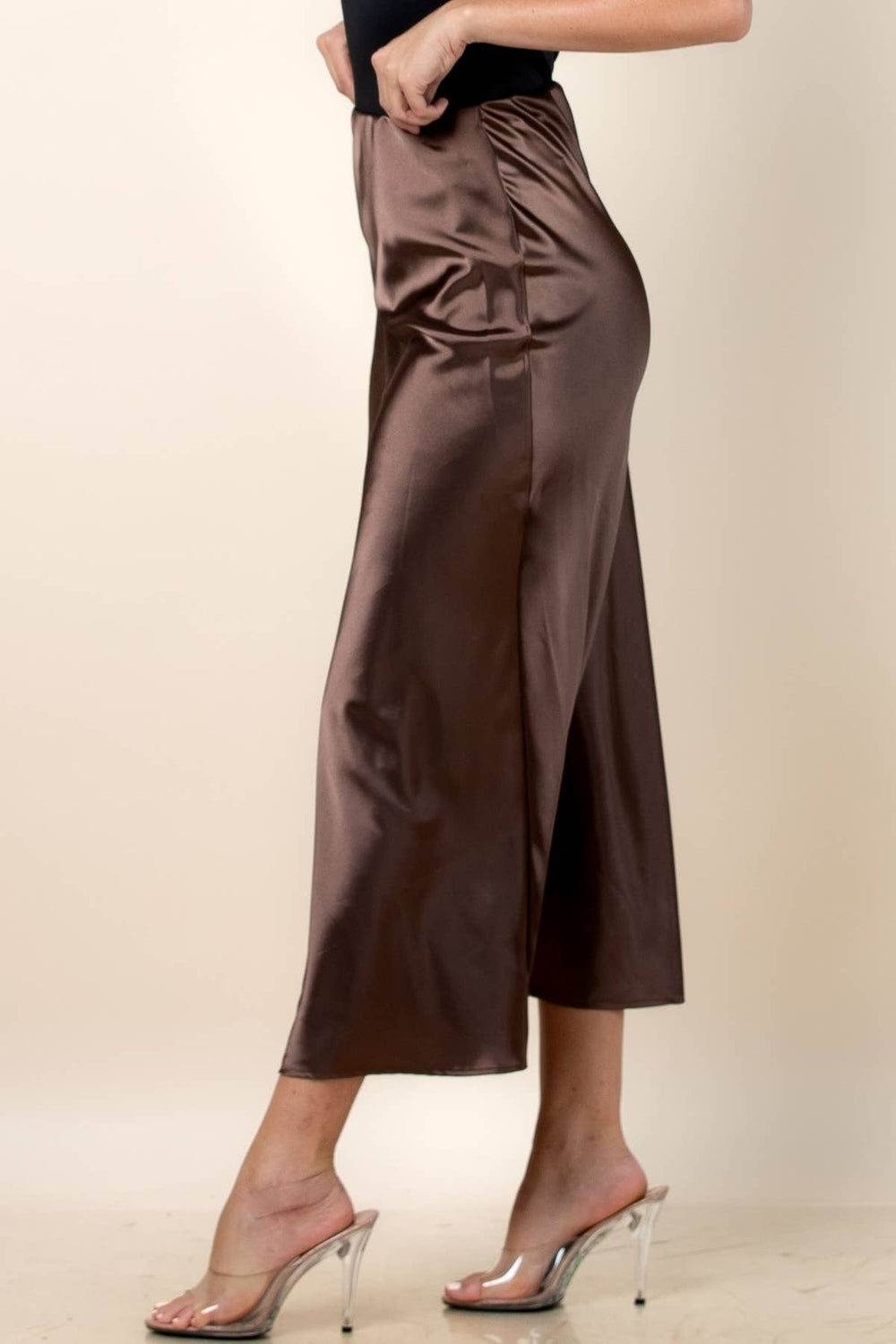 Lydia Satin Skirt