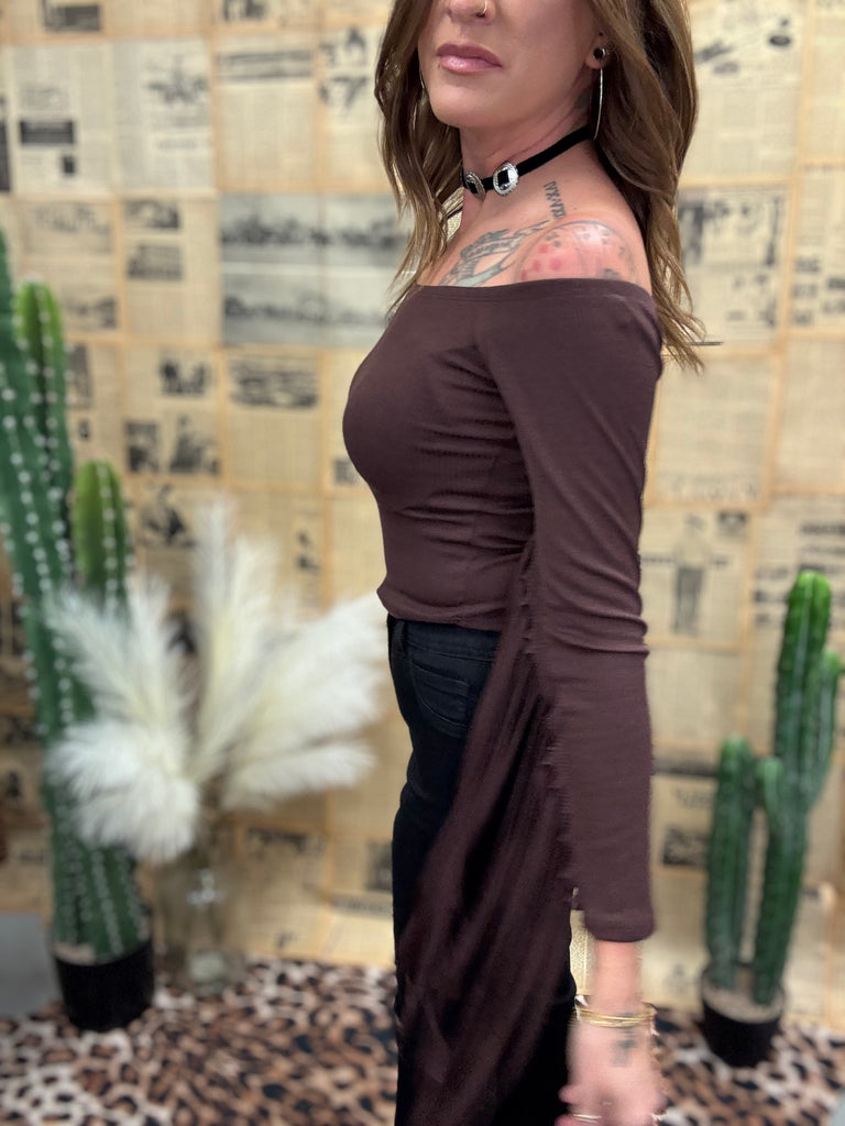 Ella Fringe Long Sleeve Top