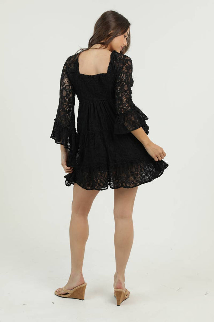 Belle Full Lace Mini Dress