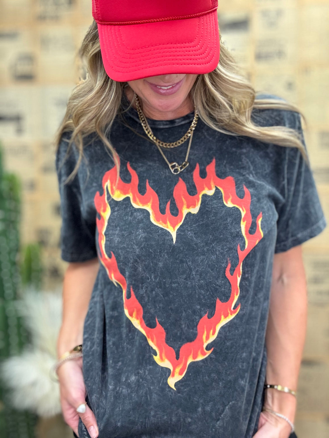 Burning Heart Graphic Tee