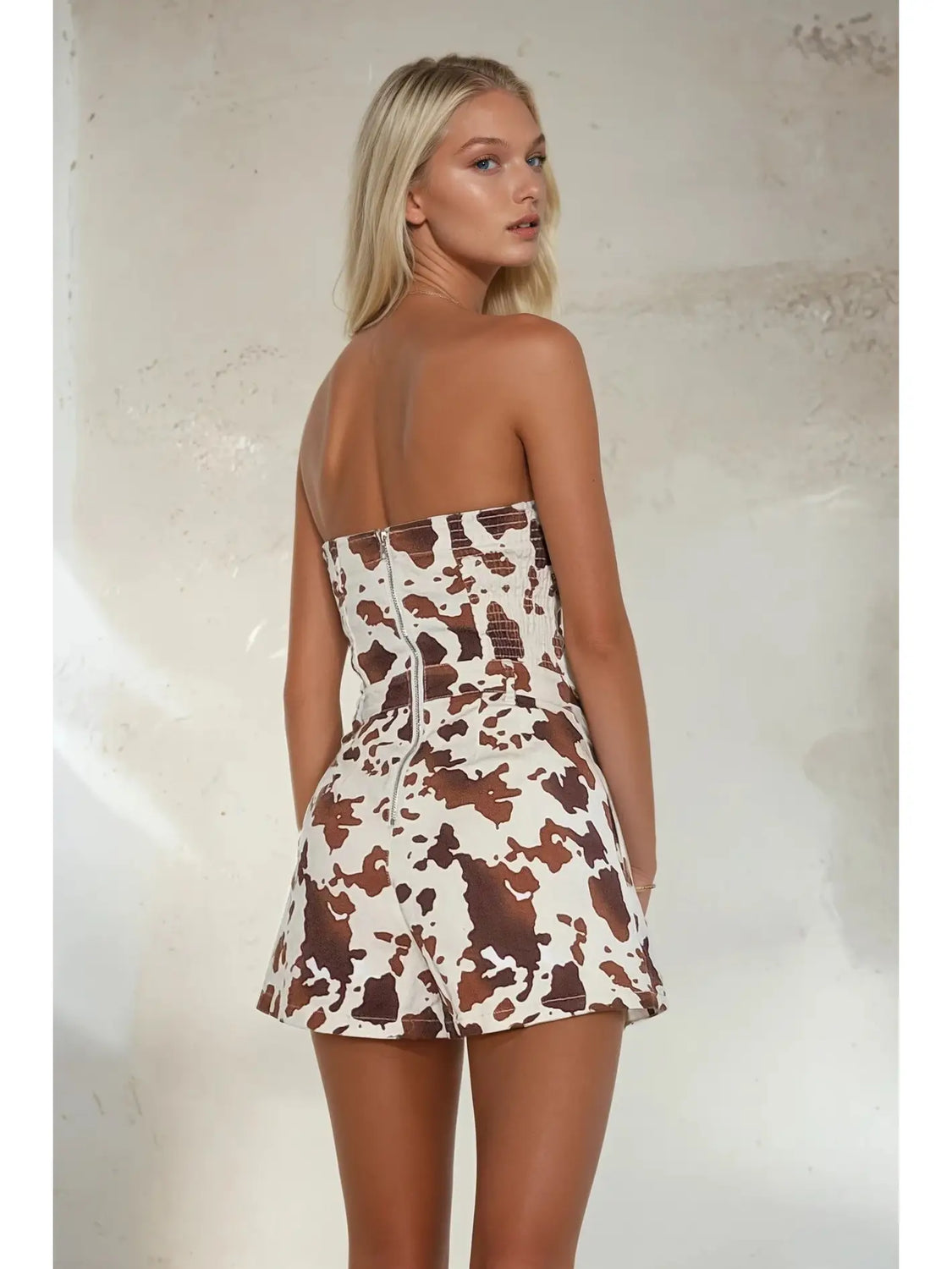 Cow Print Romper