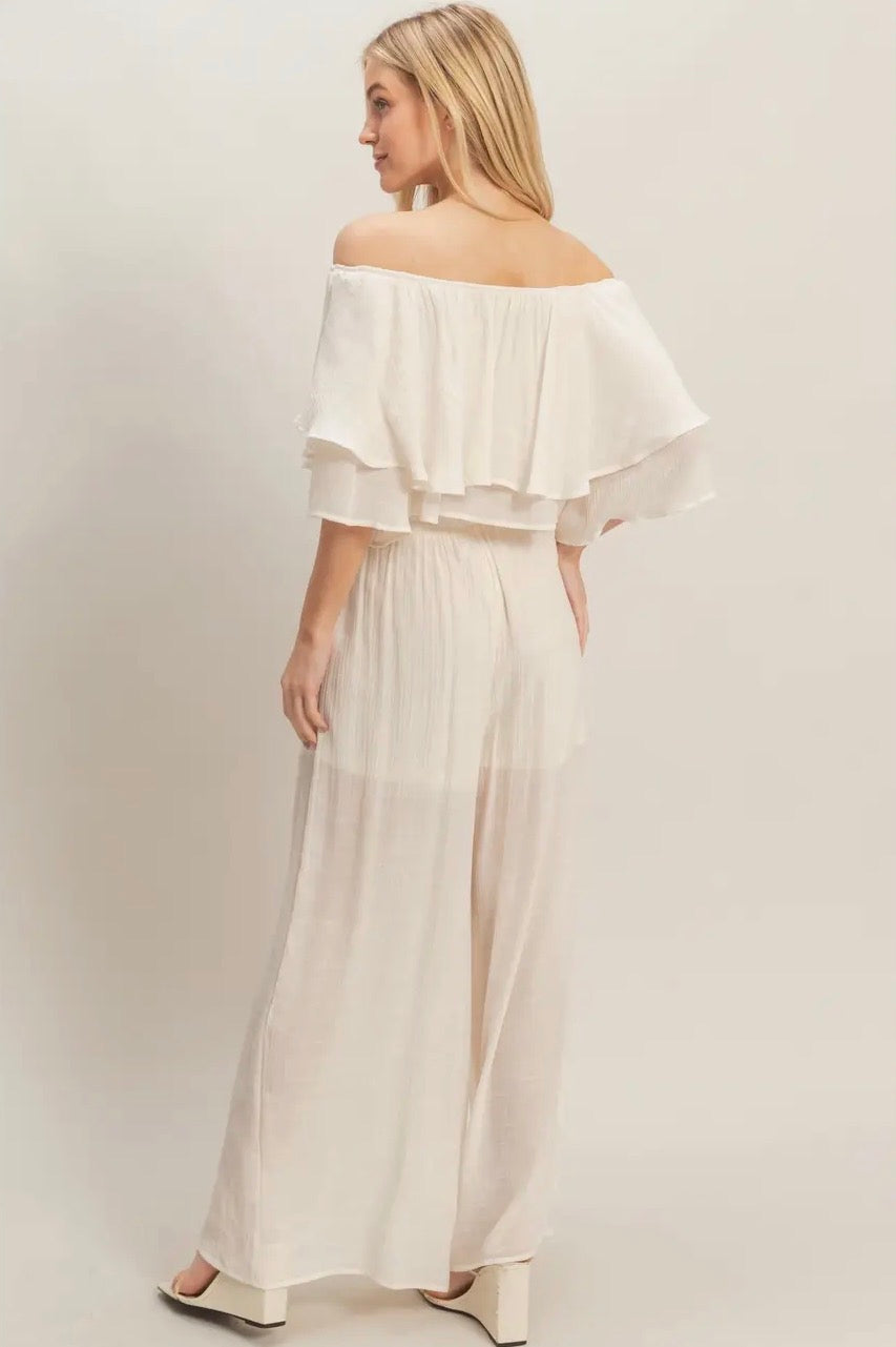 Vanilla Ruffle Pant Set