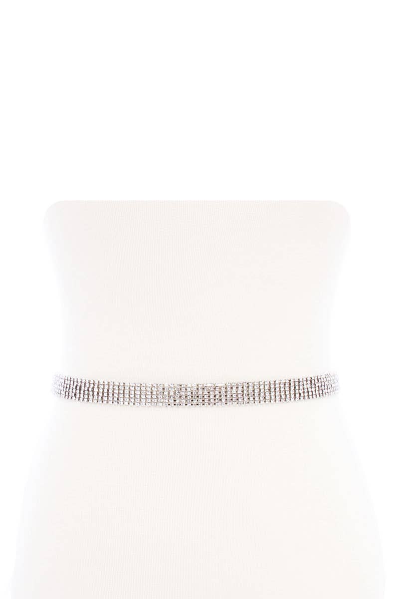 Rhinestone Chain Belt