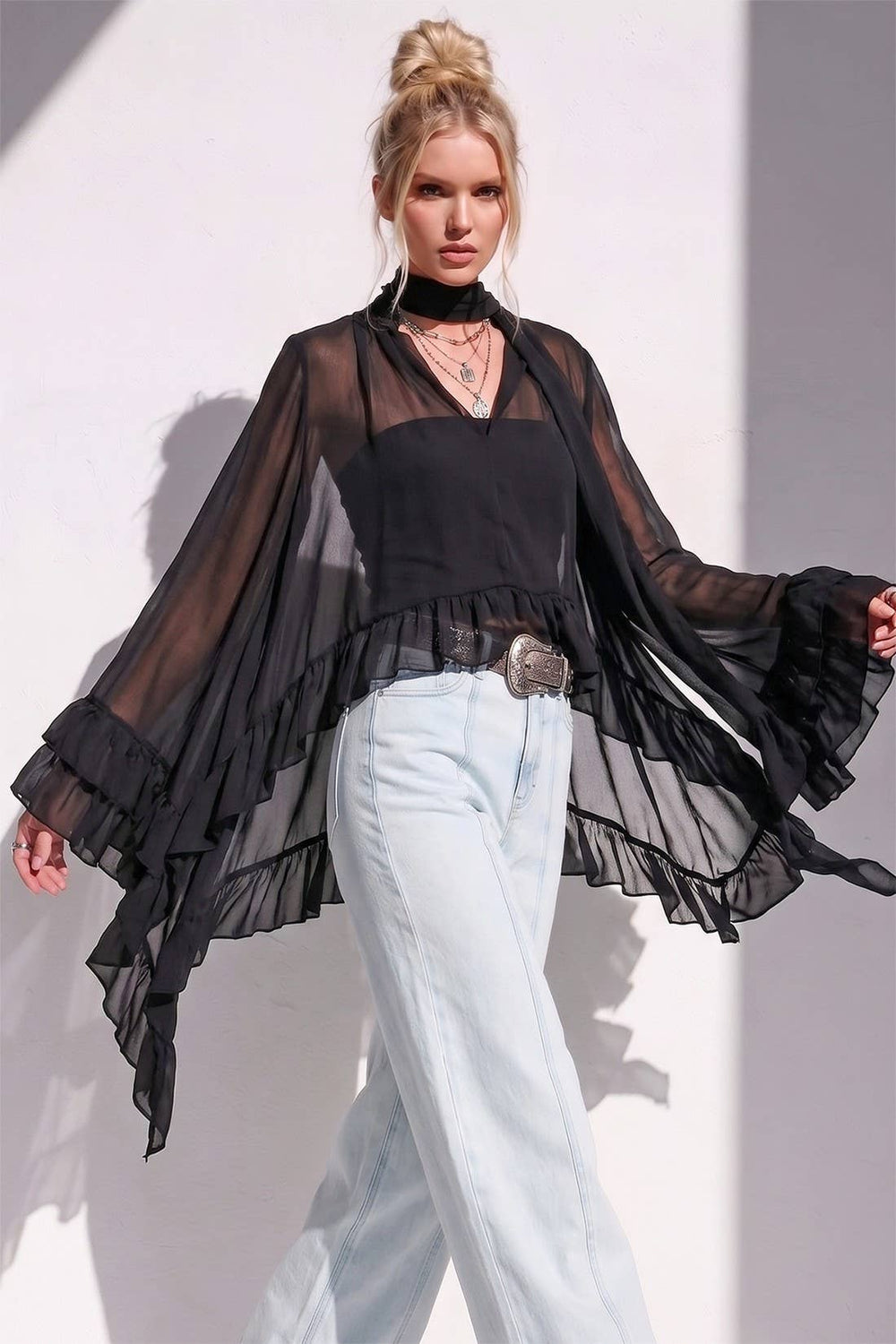 Fleetwood Ruffled Blouse