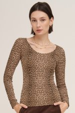 Leopard Stretch Long Sleeve