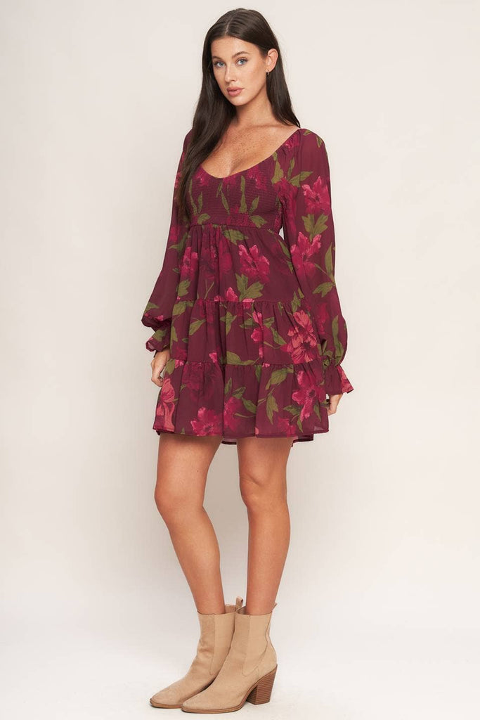 Poinsettia Mini Dress