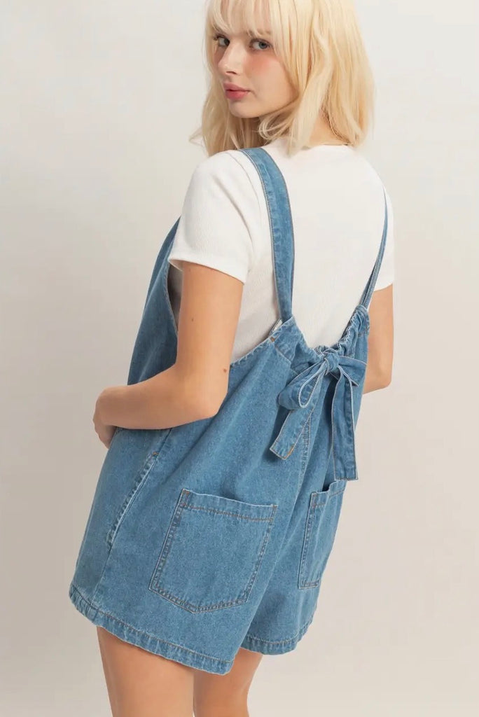Clara Denim Romper