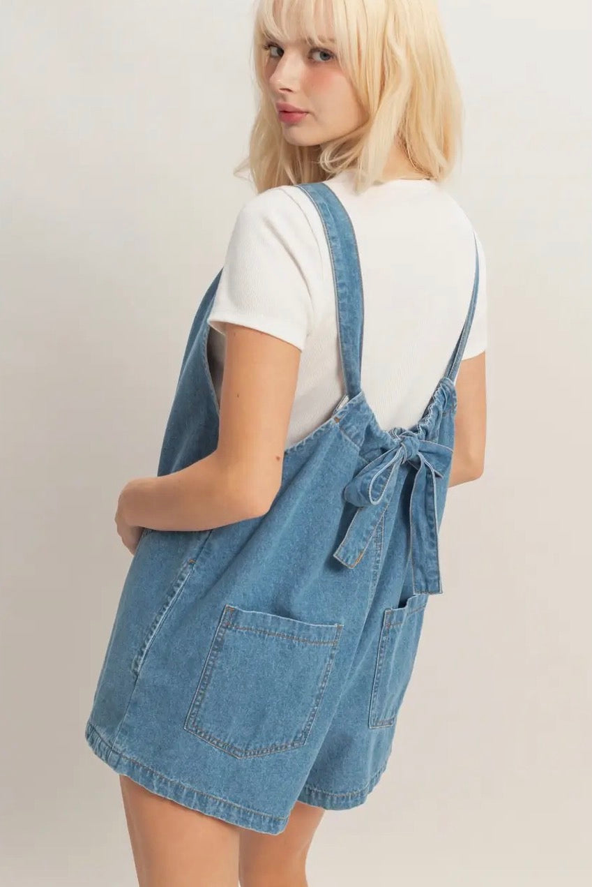 Clara Denim Romper