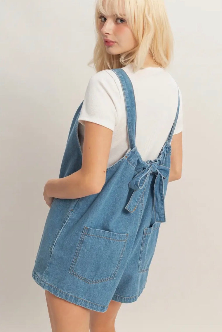Clara Denim Romper
