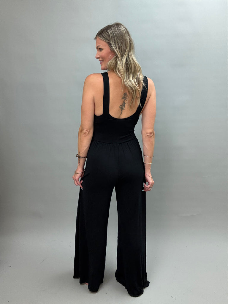 Raven Twist Front Jumpsuit