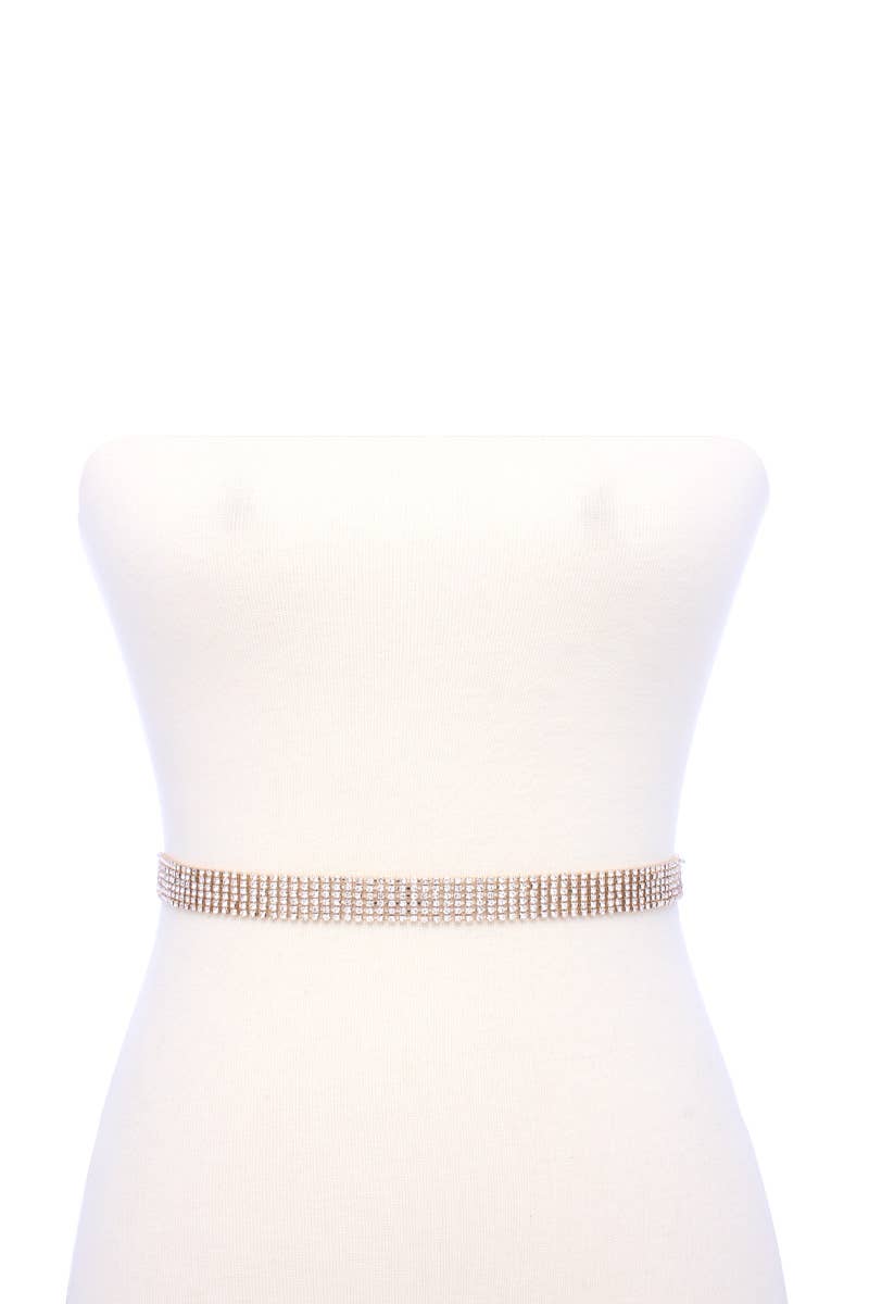 Rhinestone Chain Belt