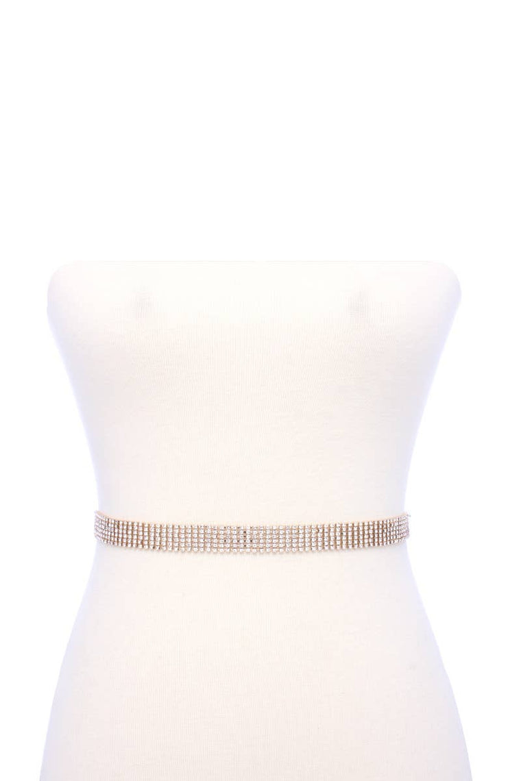 Rhinestone Chain Belt