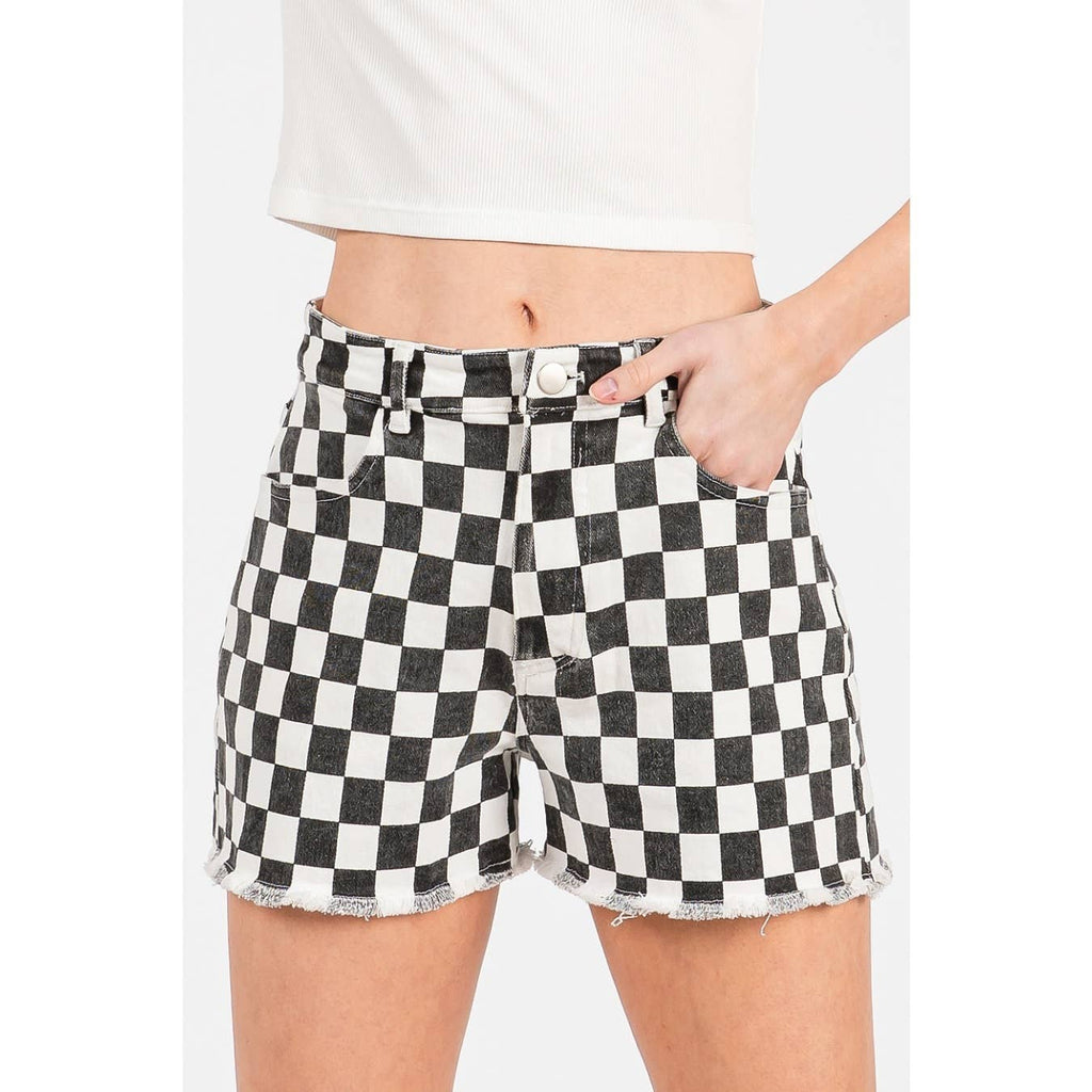 Game Day Checker Shorts