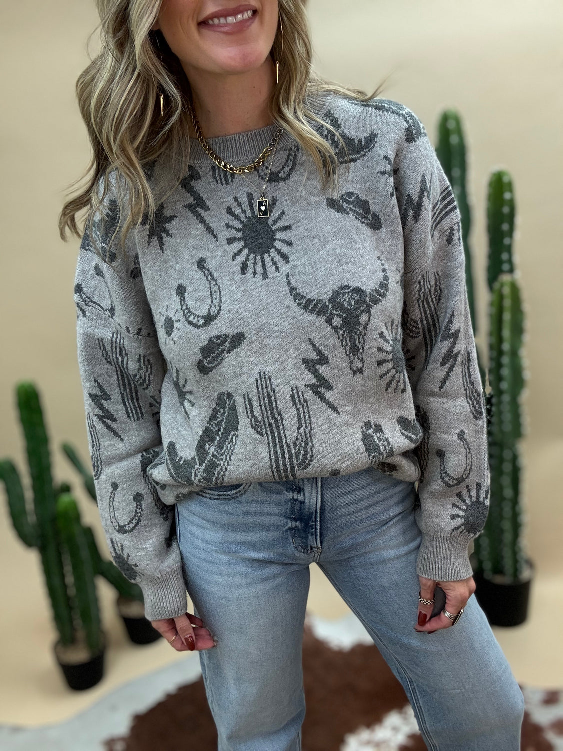 Wilder Western Oversized Sweater