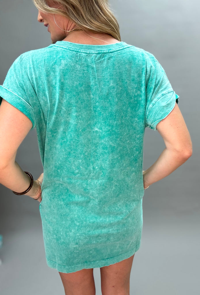 Mineral Washed T-Shirt Dress