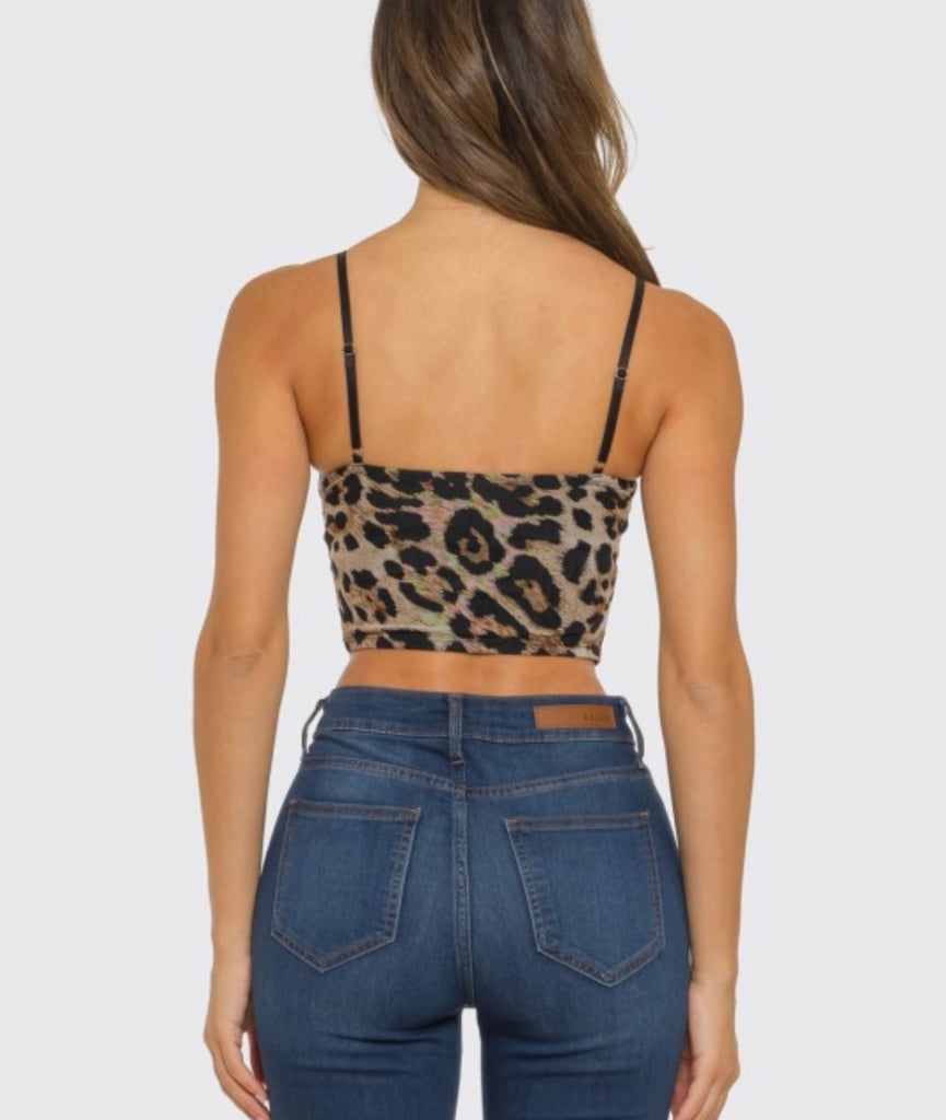 Leopard Corset Top