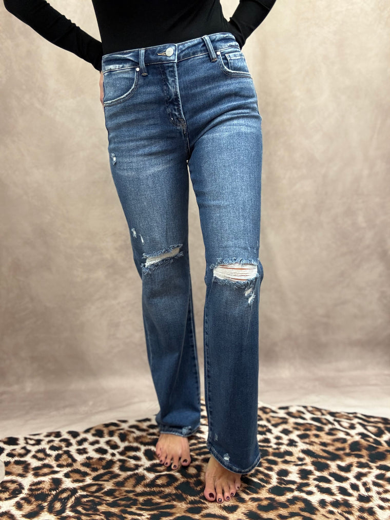 Porter Straight Leg Dark Wash Risen Jeans