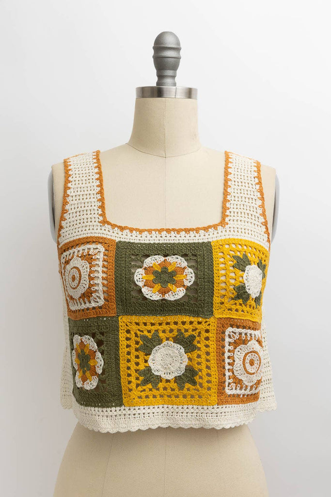 🌼 Granny Square Crochet Top 🌼