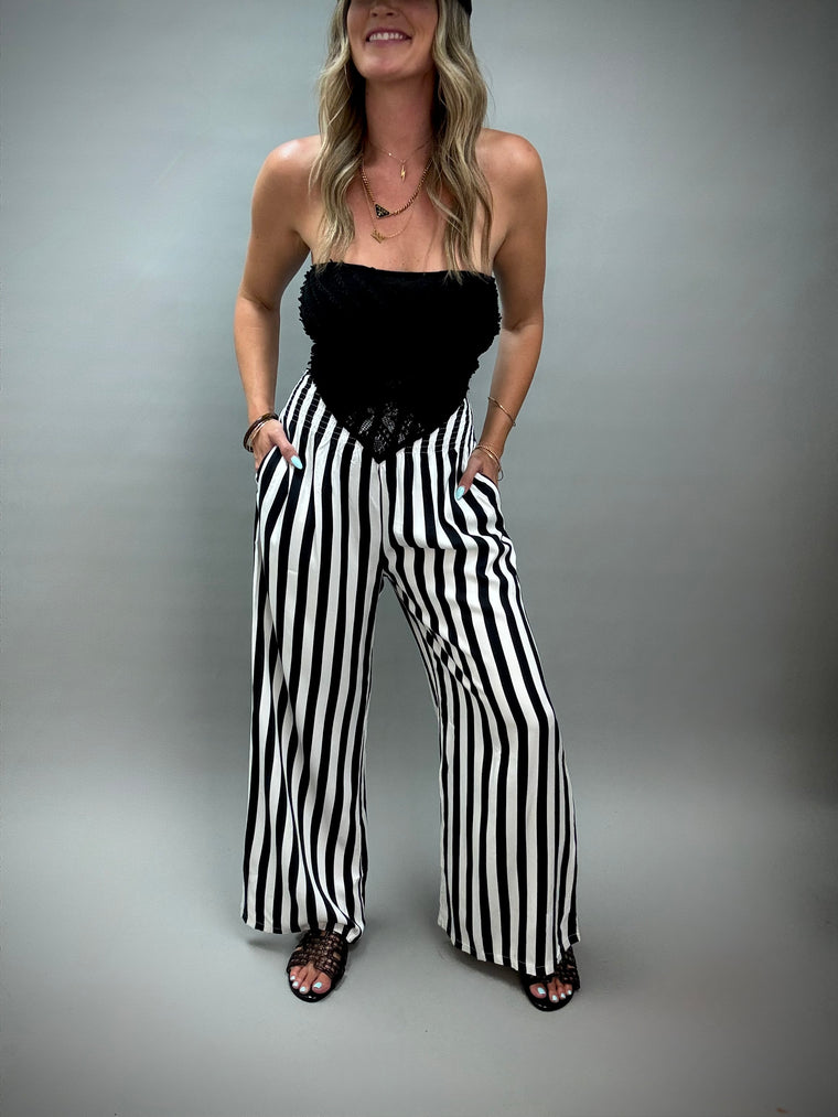 Anderson Stripe Wide Leg Pants