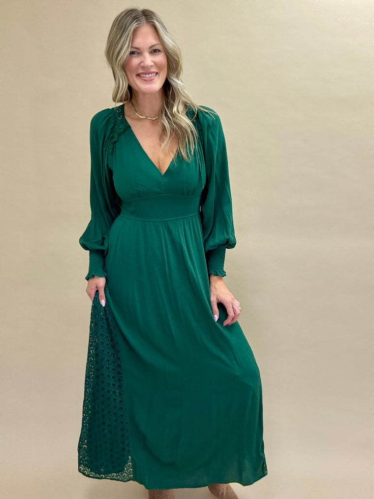 Pine Green Maxi Dress