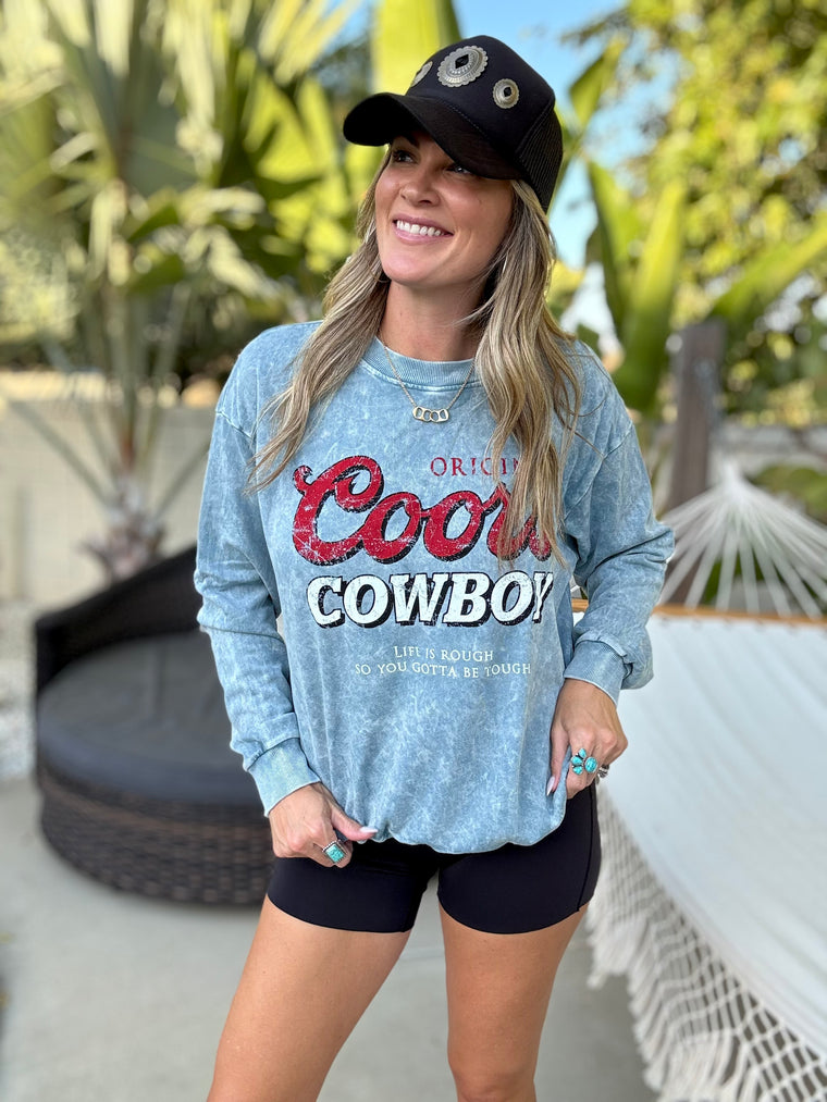 Coors Cowboy Graphic Crewneck