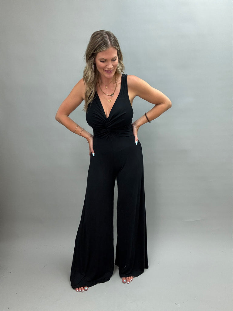 Raven Twist Front Jumpsuit