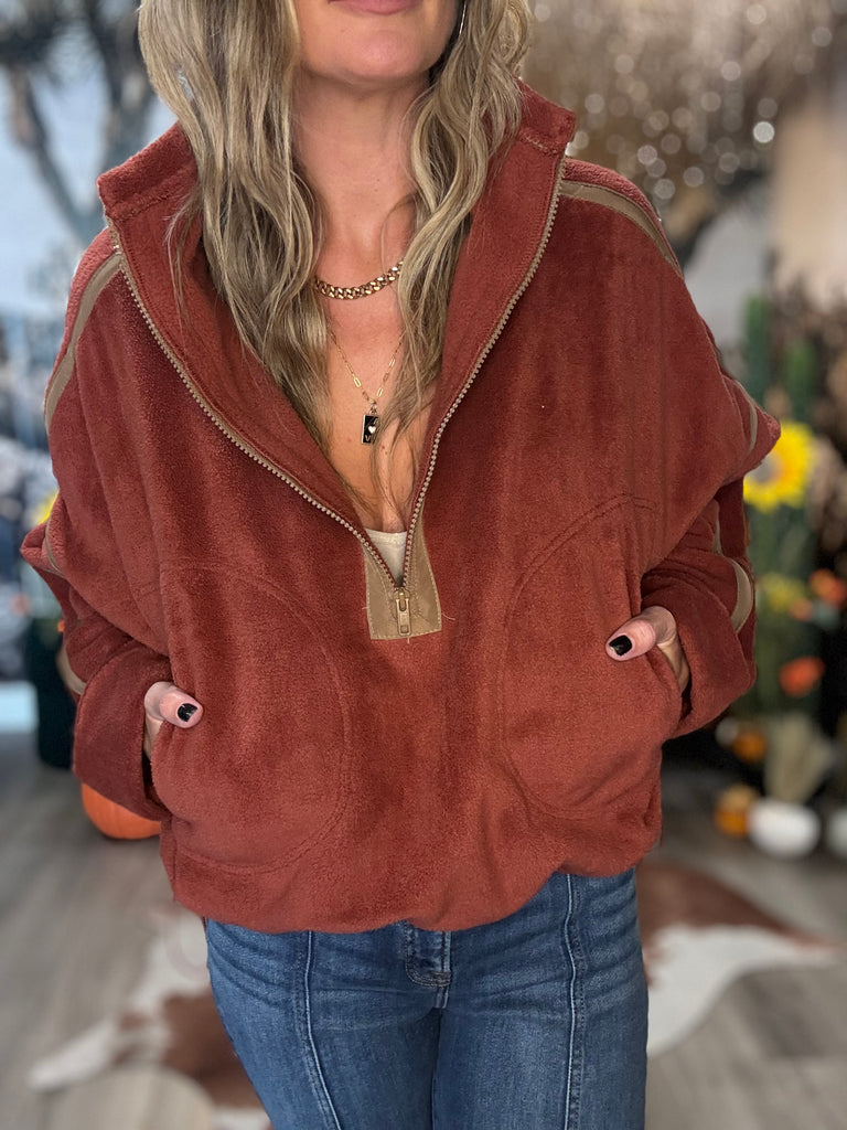 Desert Ember Fleece Pullover