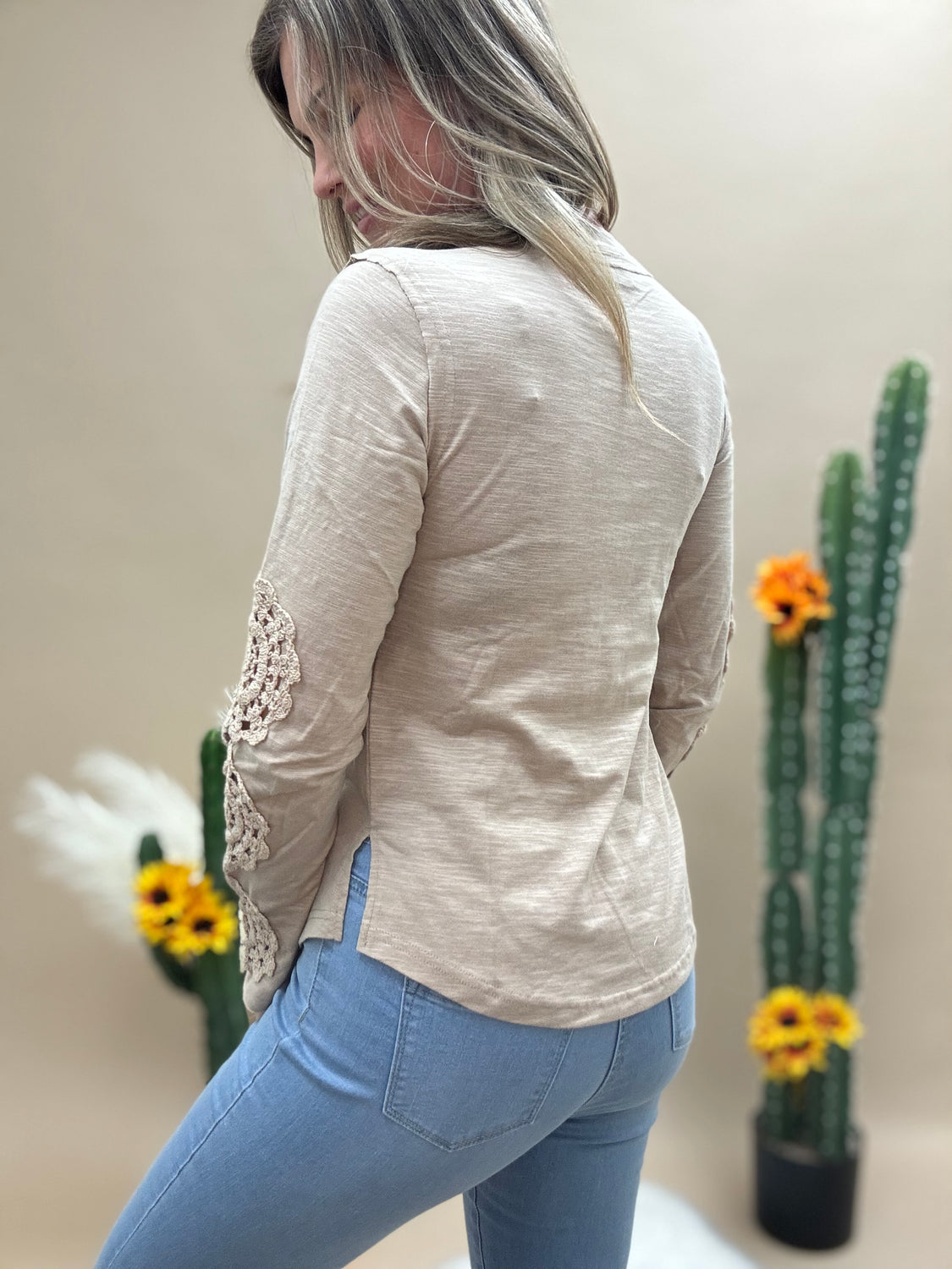 Crochet Medallion Long Sleeve