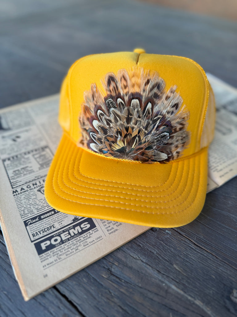 Feather Fan Trucker Hat