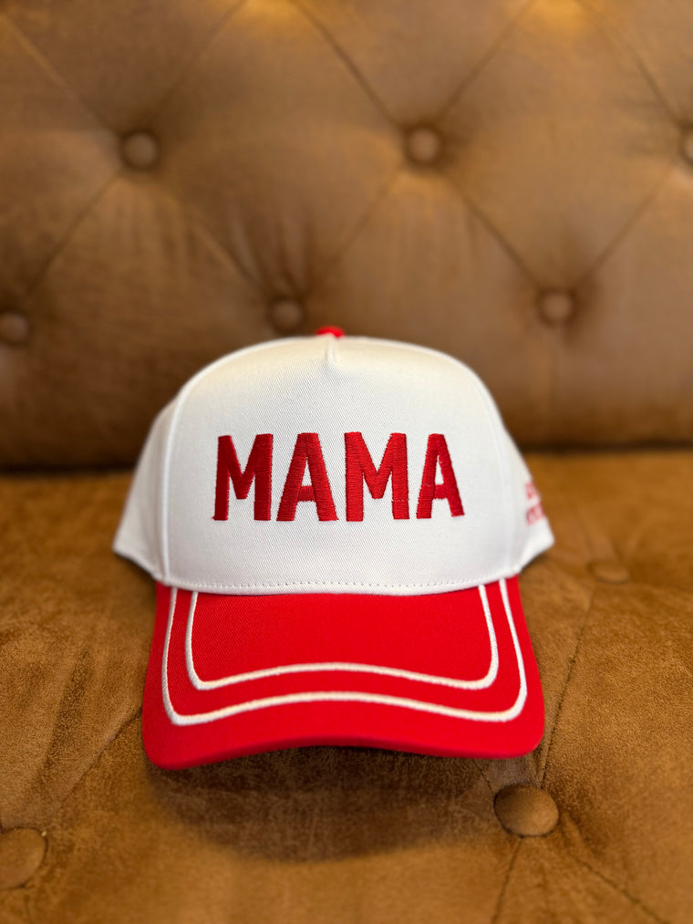Mama Red Two Tone Hat