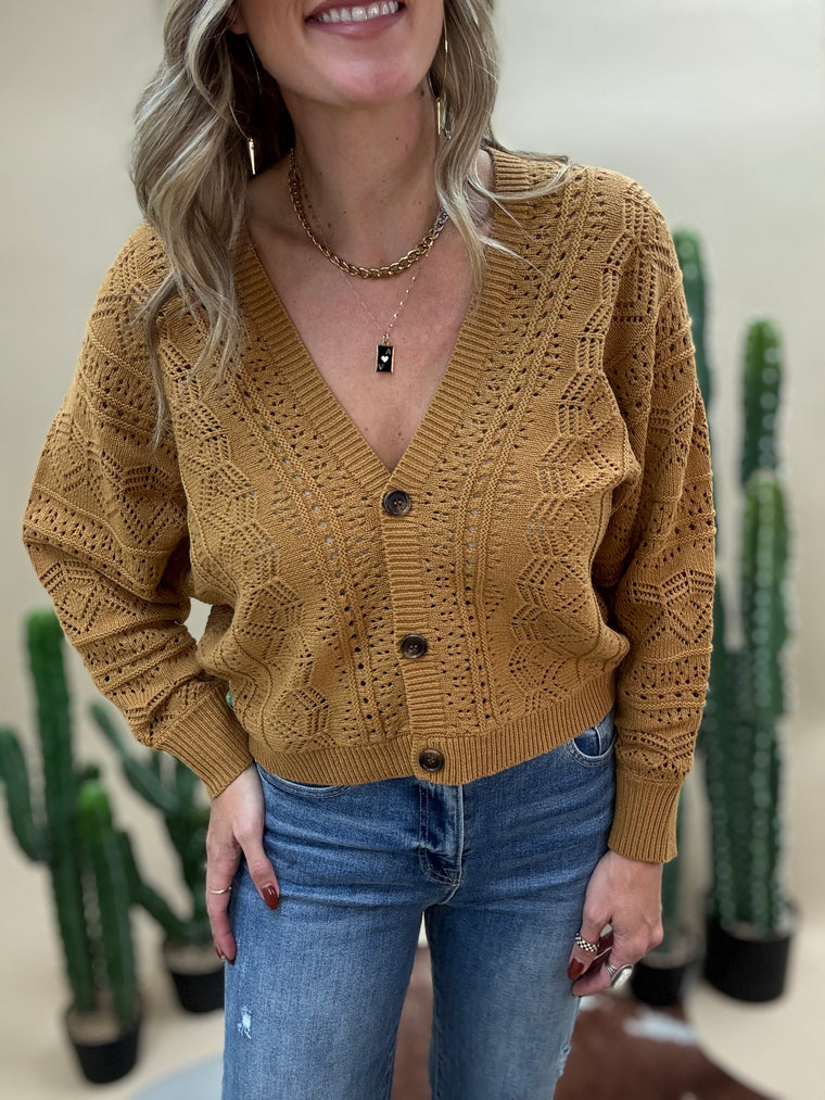 Ginger Crochet Cardigan